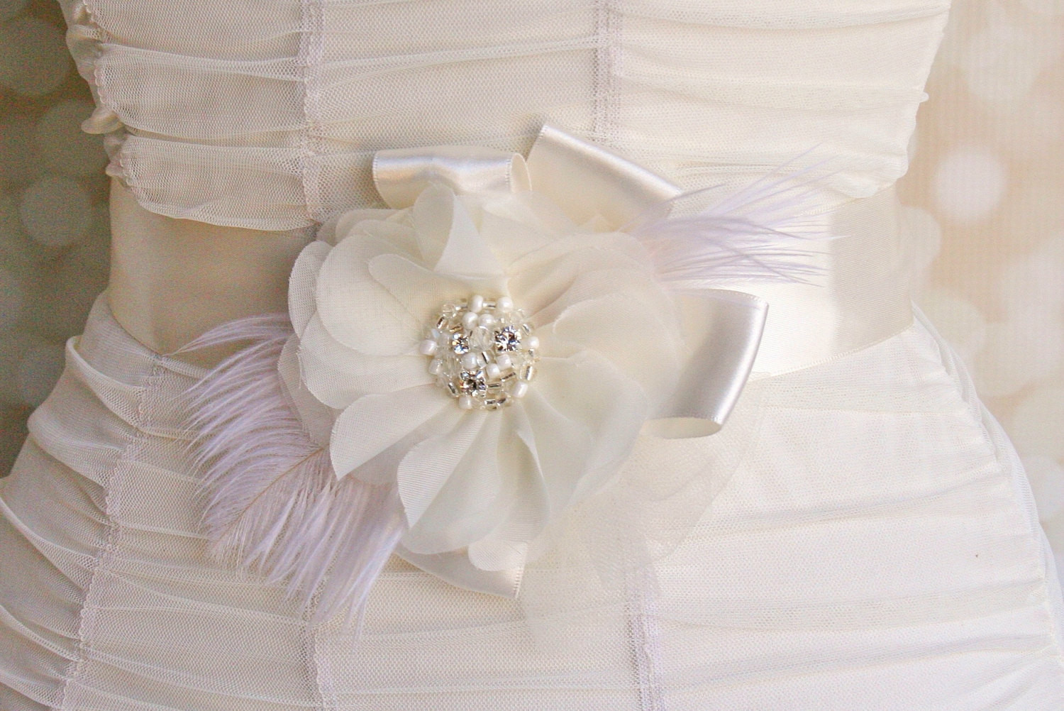 DIY Wedding Sashes
 Diy Bridal Sash Belt