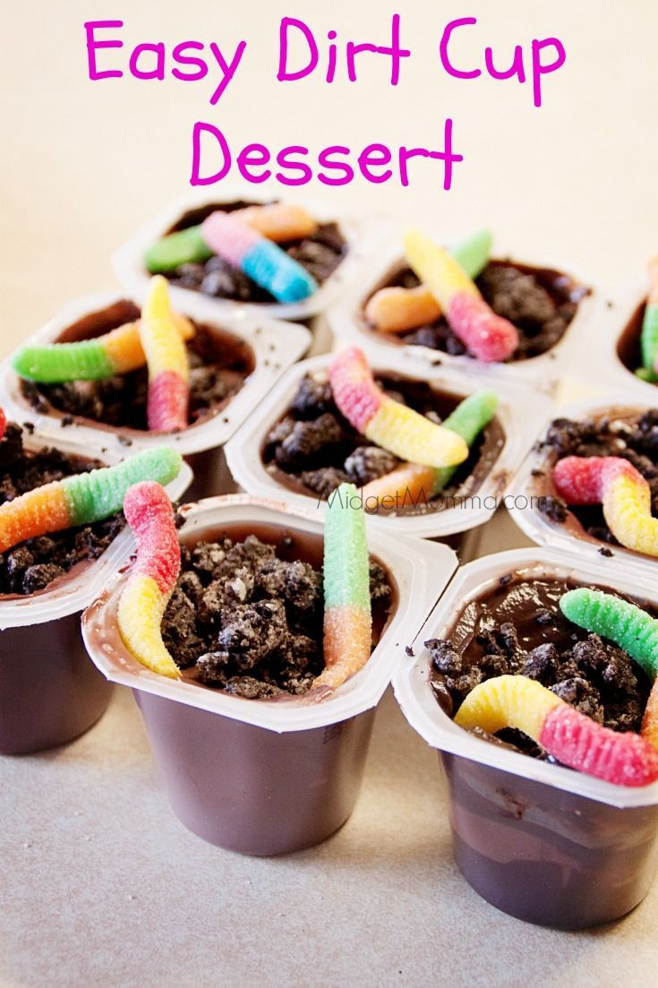 Easy Desserts Kids Can Make
 Easy Dirt Cup Desserts Recipe in 2020