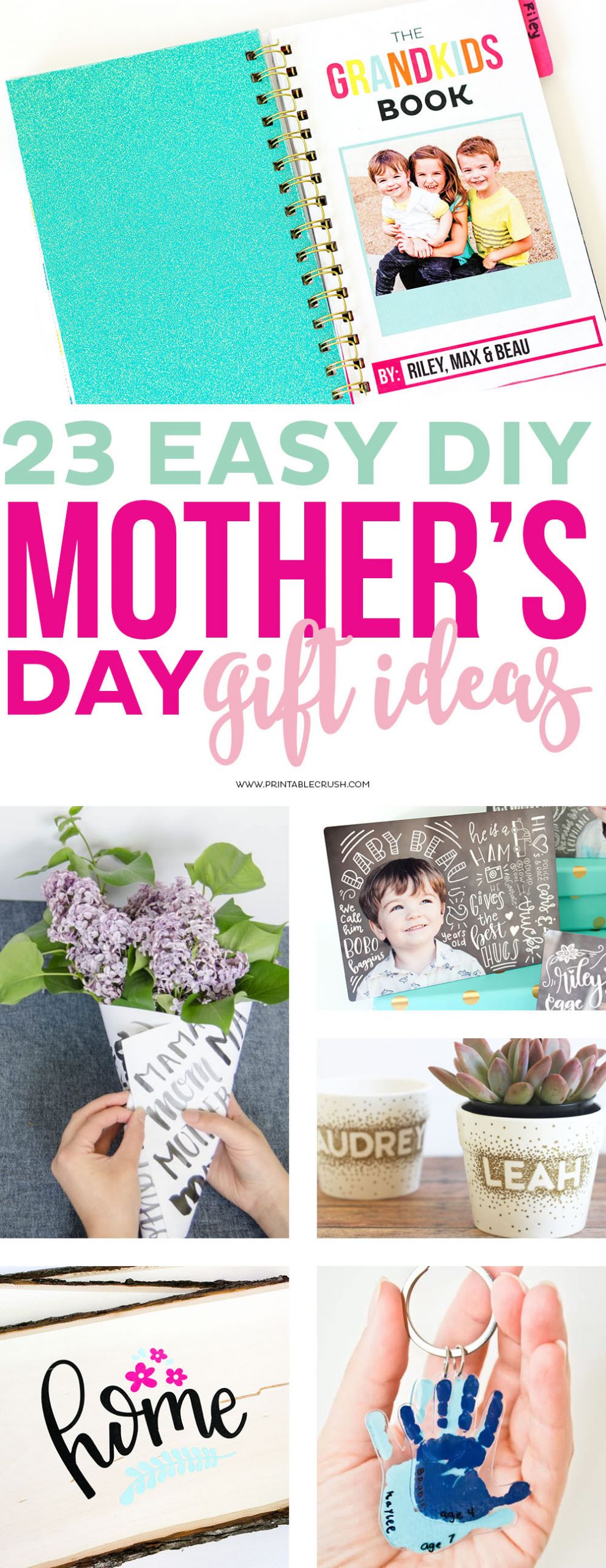 Easy DIY Mothers Day Gifts
 23 Easy DIY Mother s Day Gift Ideas Printable Crush