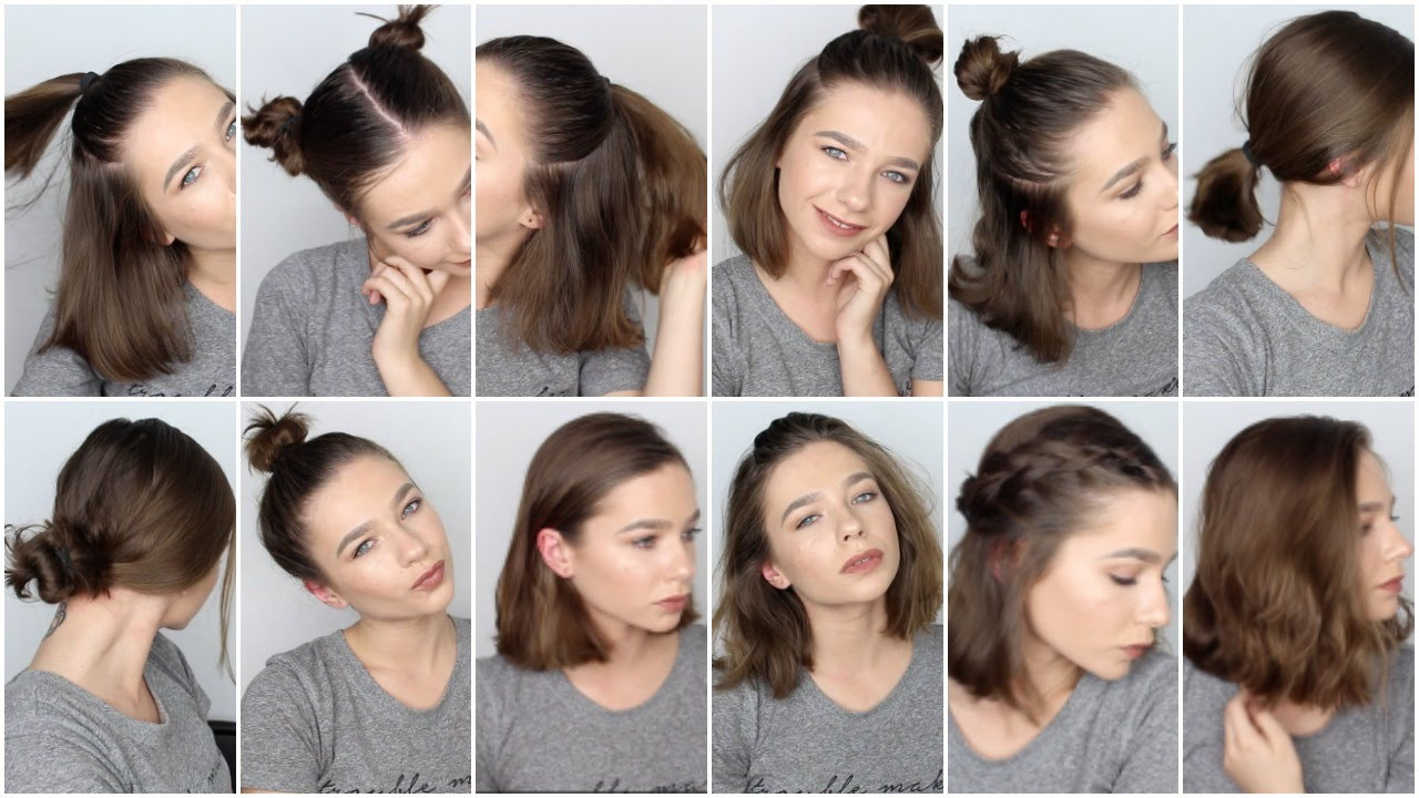 Easy Hairstyles For Short Hair For School
 12 EASY HAIRSTYLES FOR SHORT HAIR ♡