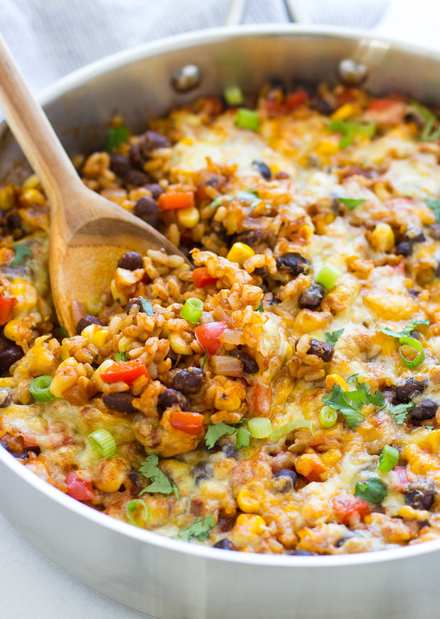 Easy Mexican Dinner Recipes
 e Skillet Mexican Rice Casserole