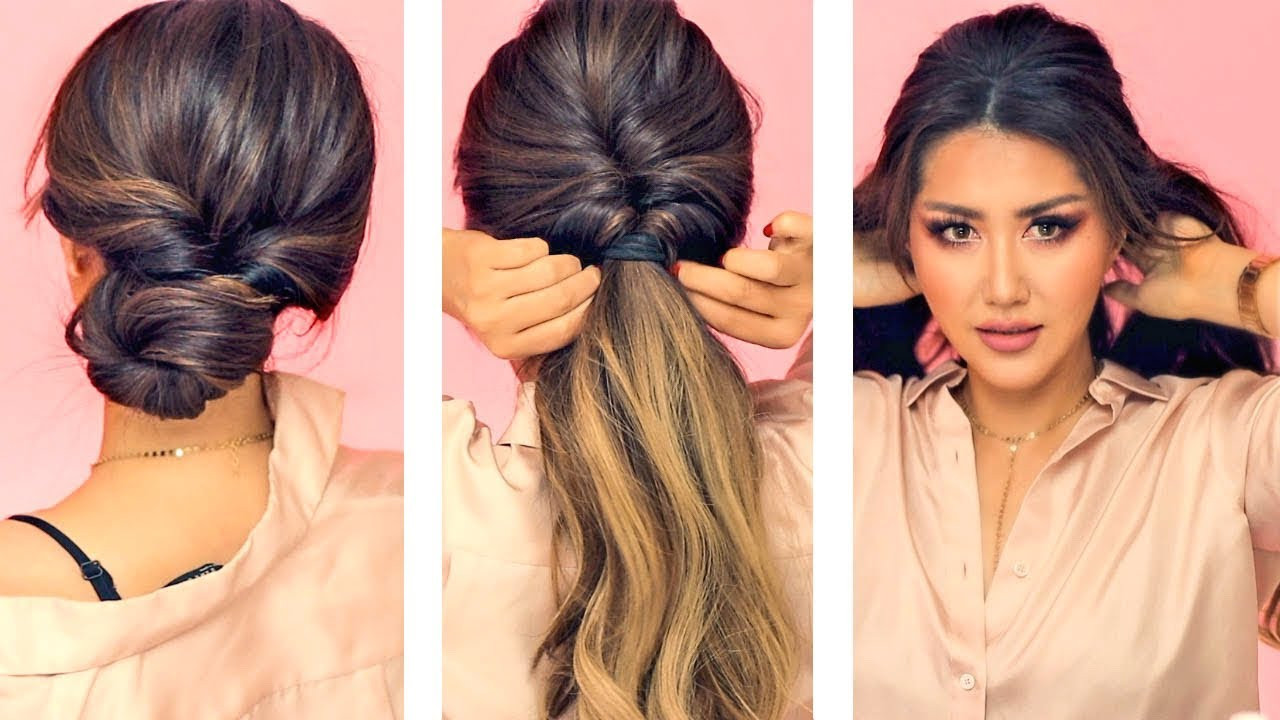 Easy Professional Hairstyles For Long Hair
 1 MIN EVERYDAY HAIRSTYLES for WORK 💗 WITH PUFF 💗 EASY