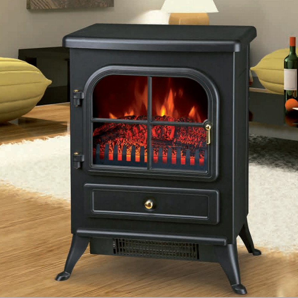Electric Fireplace Stove
 Freestanding 1850W Electric Fireplace Home Heater Fire