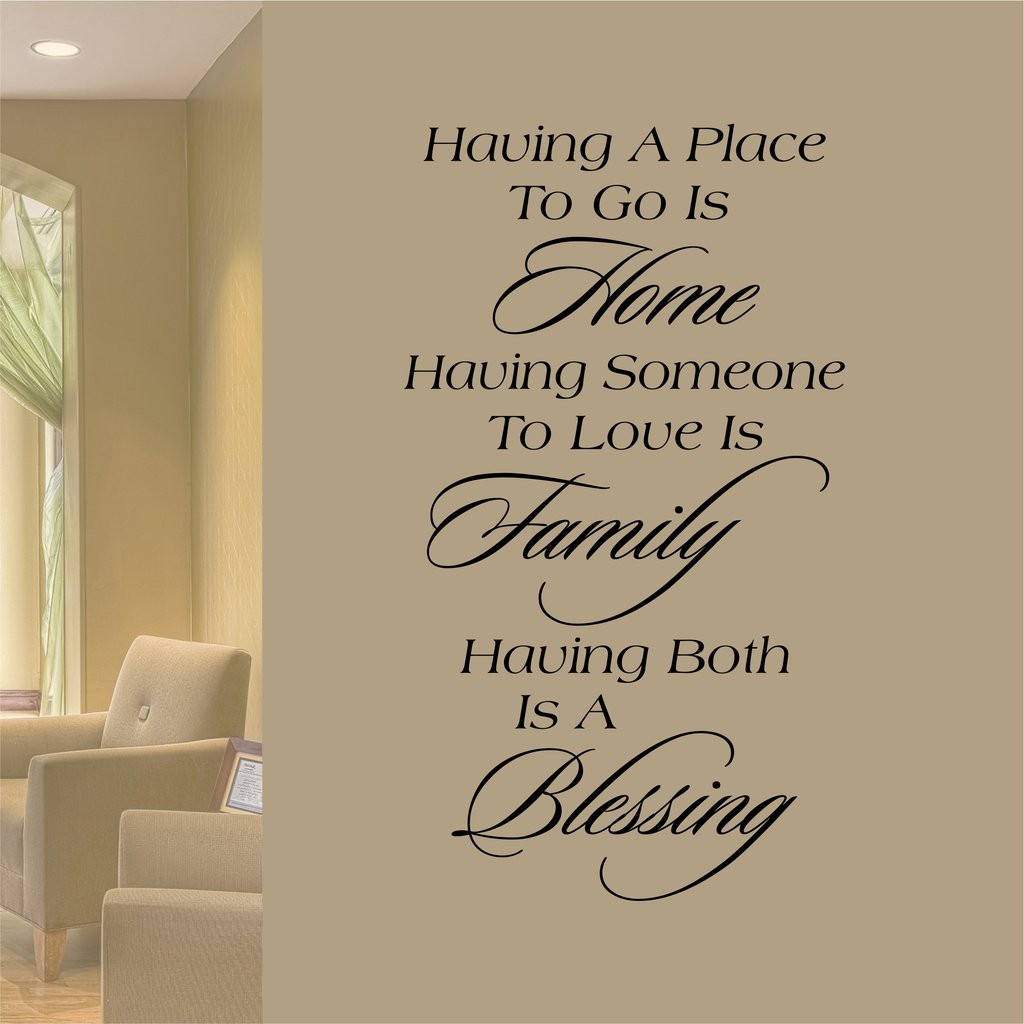 Family Blessings Quotes
 Home Family Blessing Decal Vinyl Wall Lettering