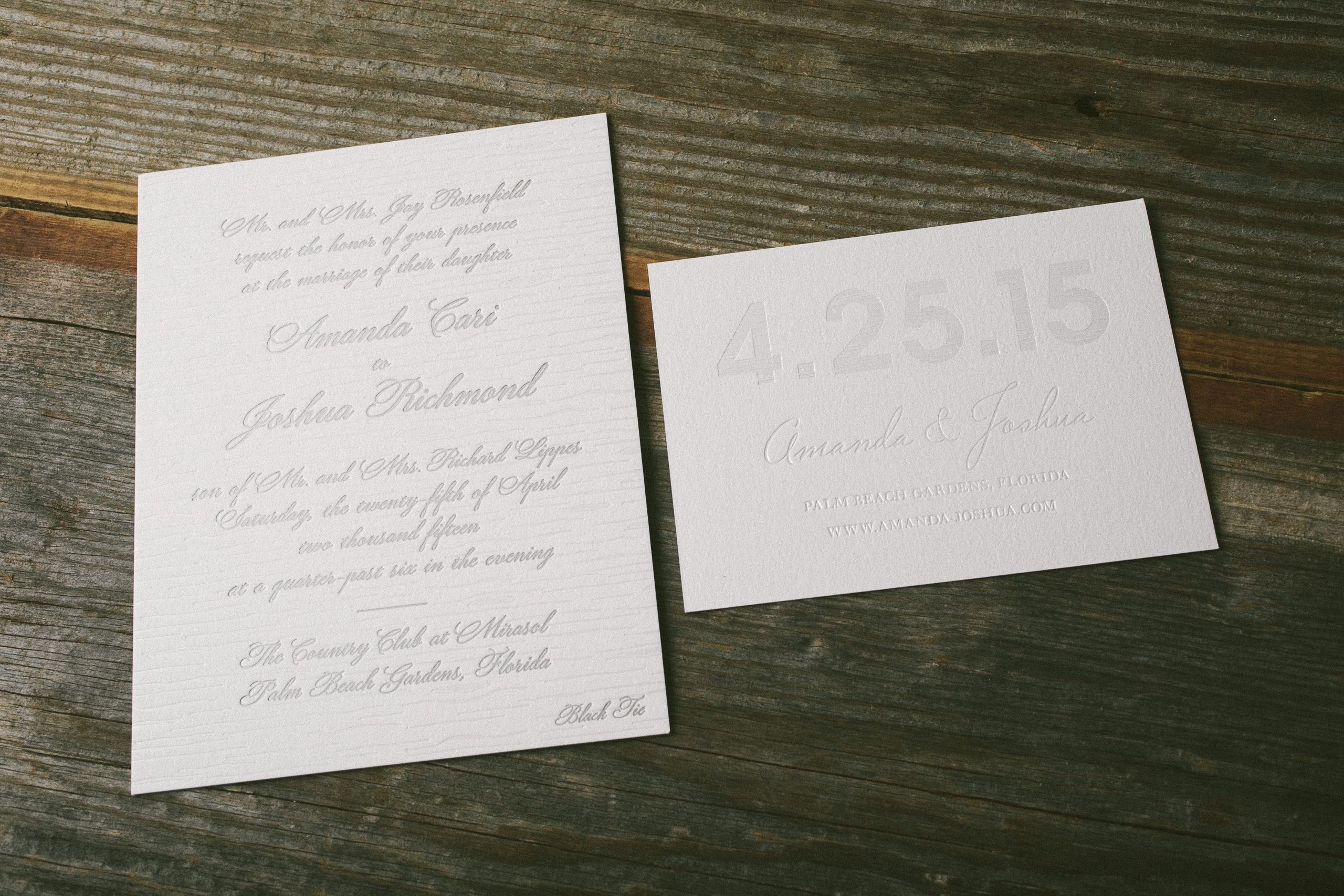 Foil Stamped Wedding Invitations
 foil stamped faux bois wedding invitations Bella Figura