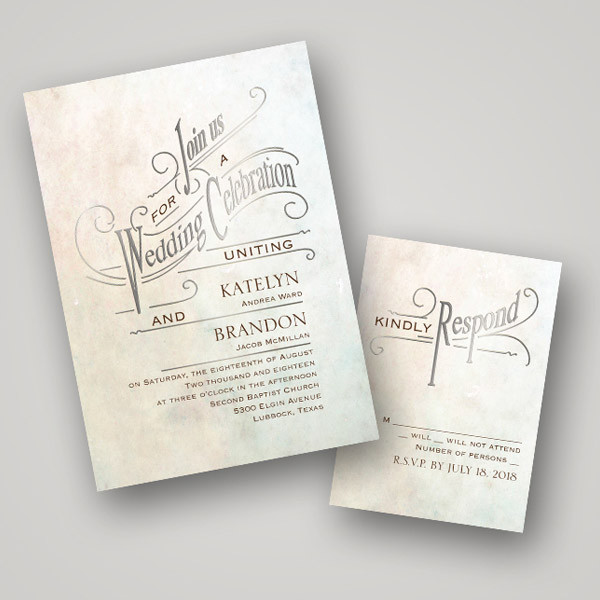 Foil Stamped Wedding Invitations
 Hot Trend Foil Stamped Wedding Stationery from