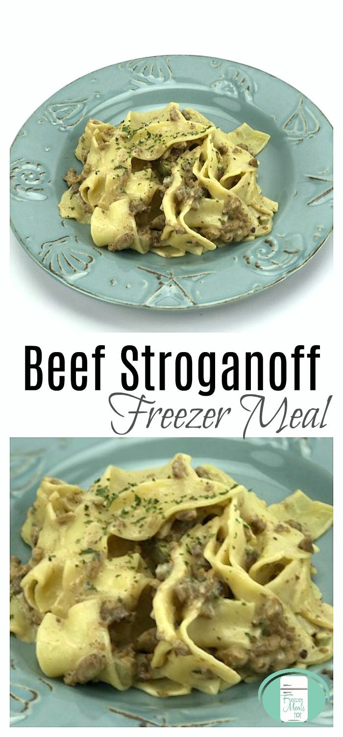 Freezer Beef Stroganoff
 Ground Beef Stroganoff Freezer Meal Recipes