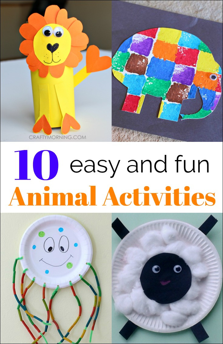Fun Art Projects For Preschoolers
 10 Simple Animal Activities from The Kids Weekly Co Op