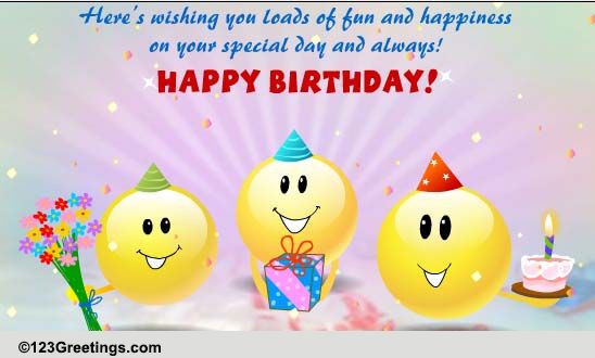 Funny Singing Birthday Cards
 Funny Singing Smileys Free Funny Birthday Wishes eCards
