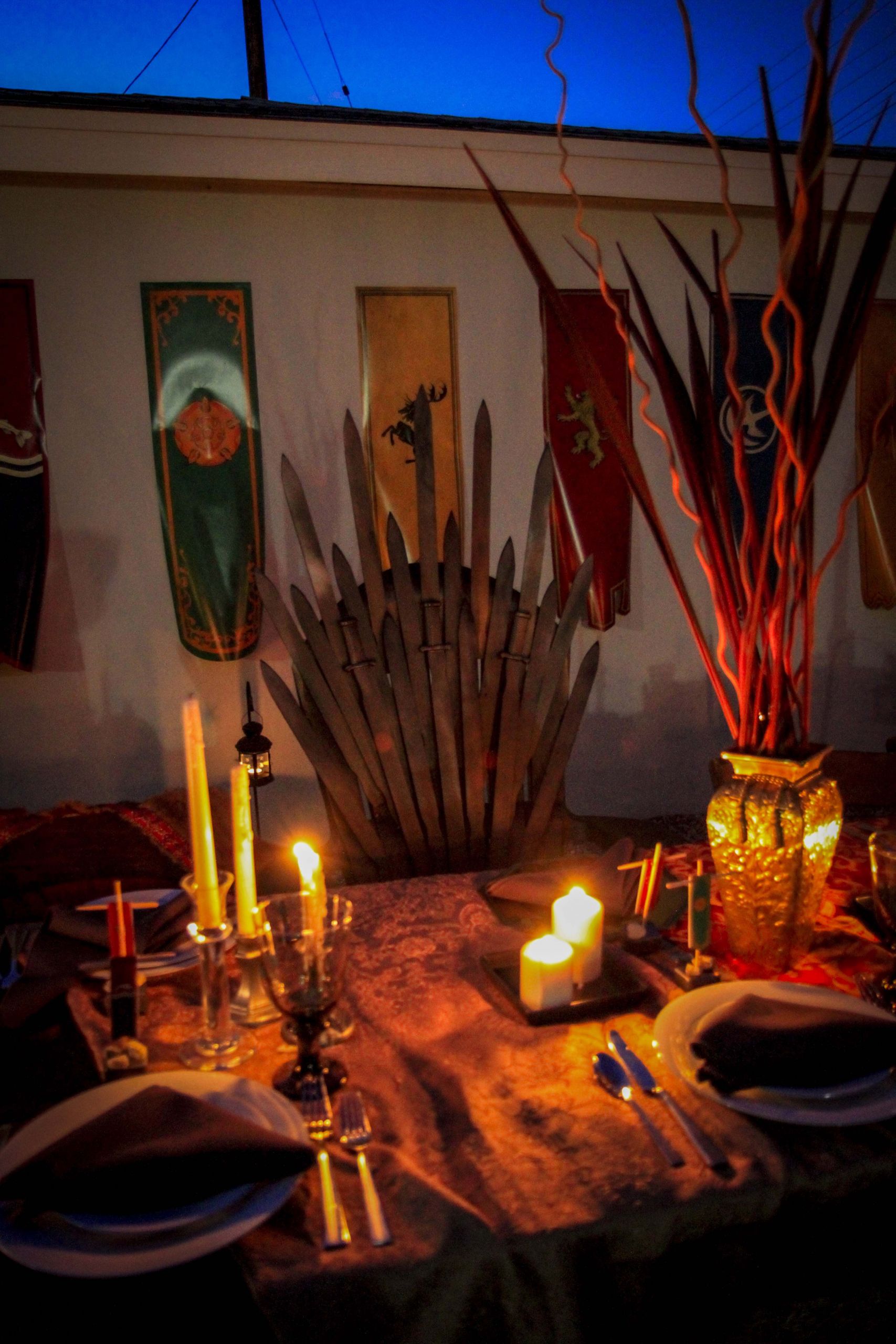Game Of Thrones Dinner Party Ideas
 Epic Iron Throne in Kings Landing at night beautiful