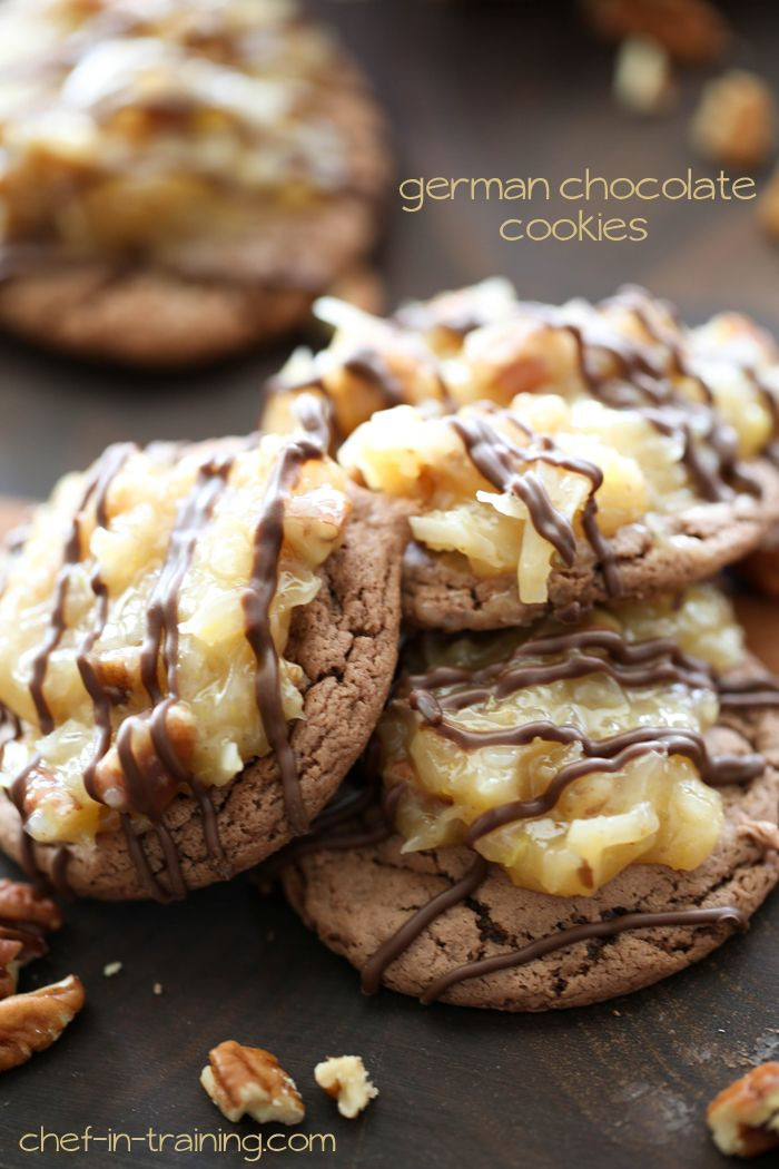 German Chocolate Cookies
 85 Chocolate Lover s Recipes Chef in Training