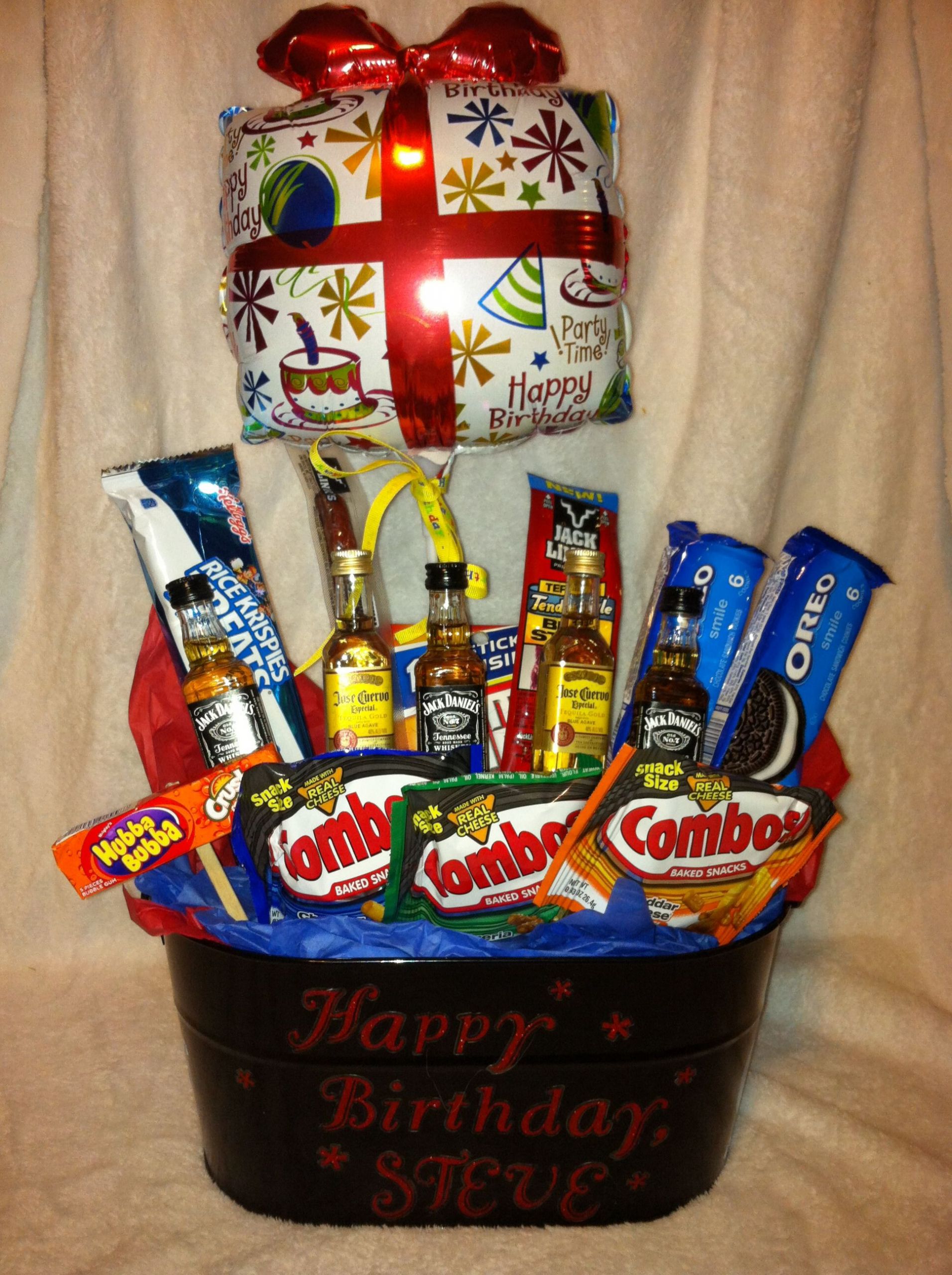 Gift Basket Ideas For Him
 Birthday t basket for him