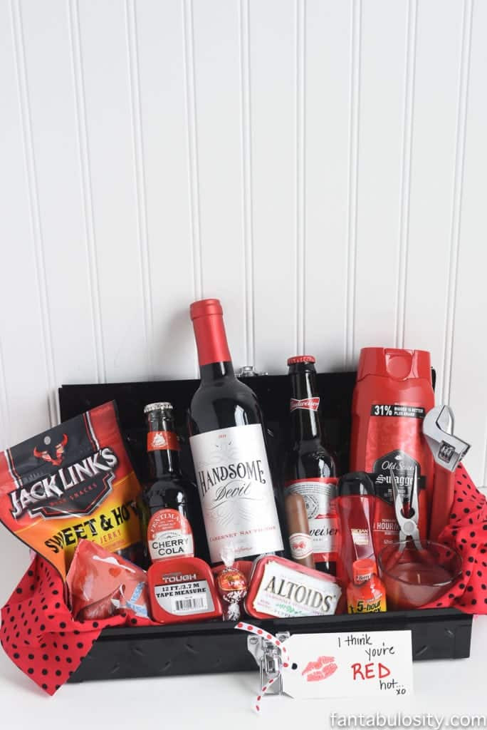 Gift Basket Ideas For Him
 Gift Idea for Him "I Think You re Red Hot" Gift Basket