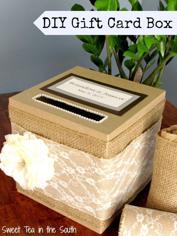 Gift Card Box DIY
 How to make an easy wedding t card box
