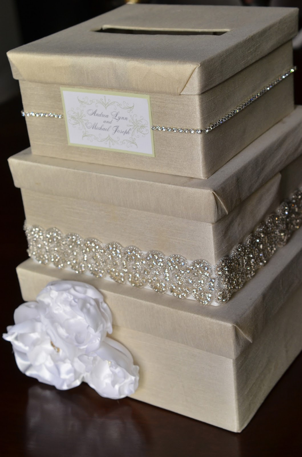 Gift Card Box DIY
 DIY Wedding Card Box Tutorial Andrea Lynn HANDMADE