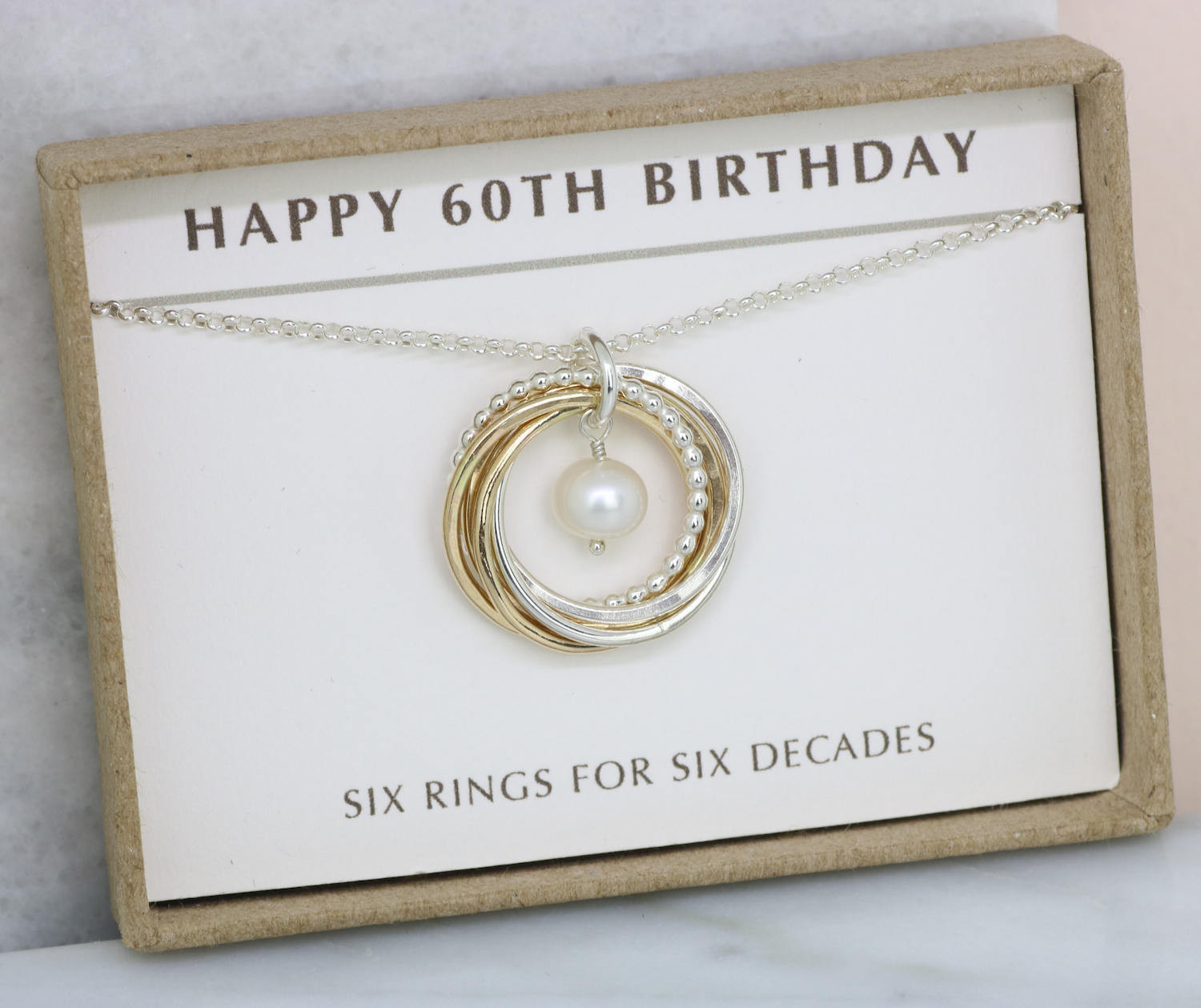 Gift For 60th Birthday
 60th birthday t pearl necklace 6 year anniversary t