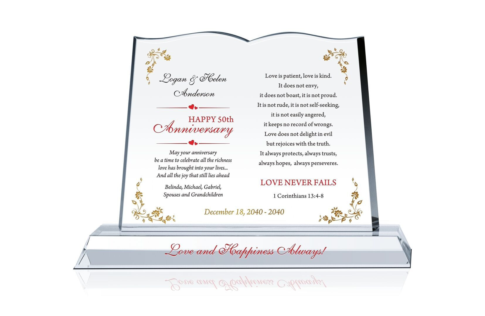 Gift Ideas For Anniversary Couple
 Anniversary Gift for Couple Crystal Central
