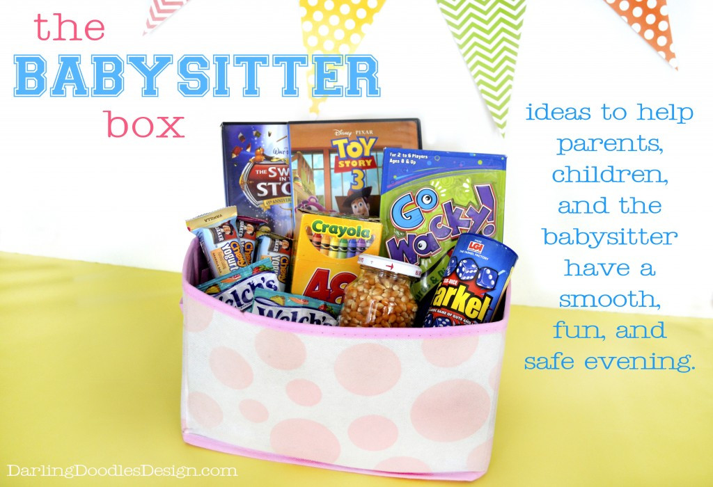 Gift Ideas For Babysitter
 The Babysitter Box Darling Doodles