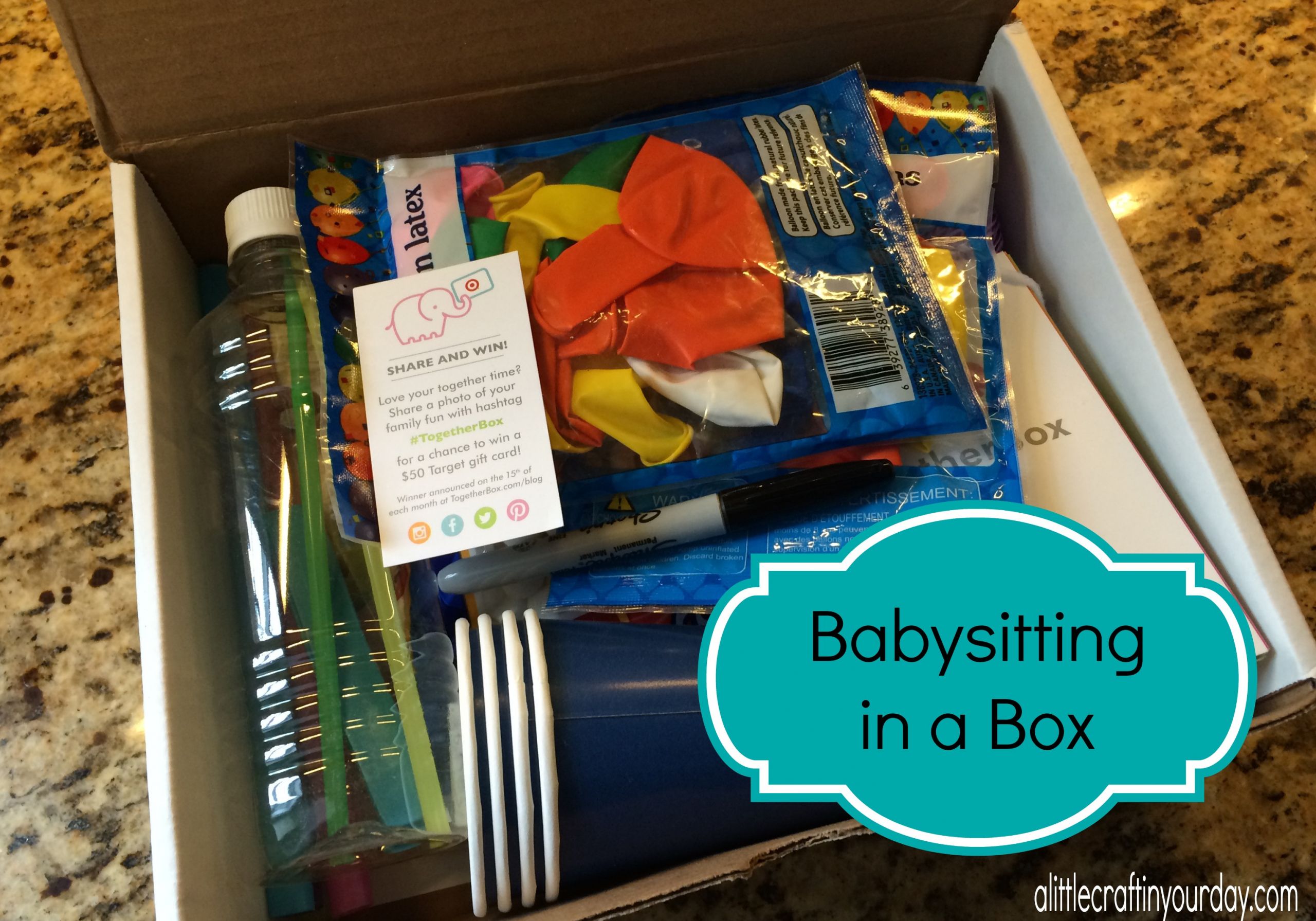 Gift Ideas For Babysitter
 Babysitting in a Box A Little Craft In Your Day