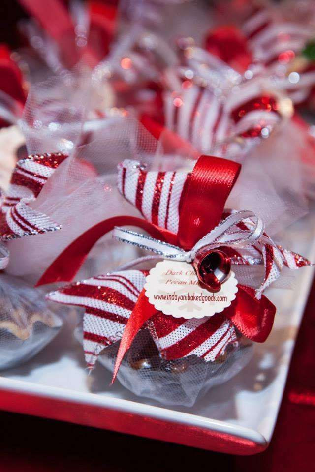 Gift Ideas Office Christmas Party
 Pretty favors at a Christmas holiday party See more party