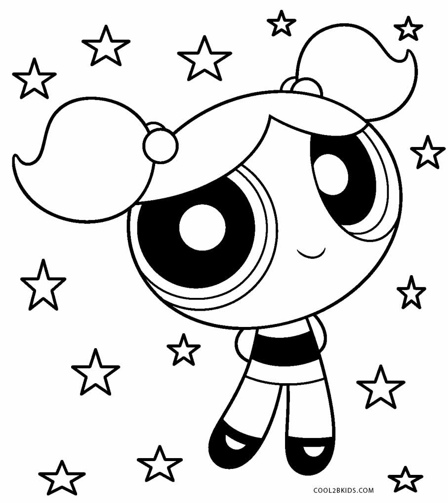 Girls Coloring Sheets
 Free Printable Powerpuff Girls Coloring Pages