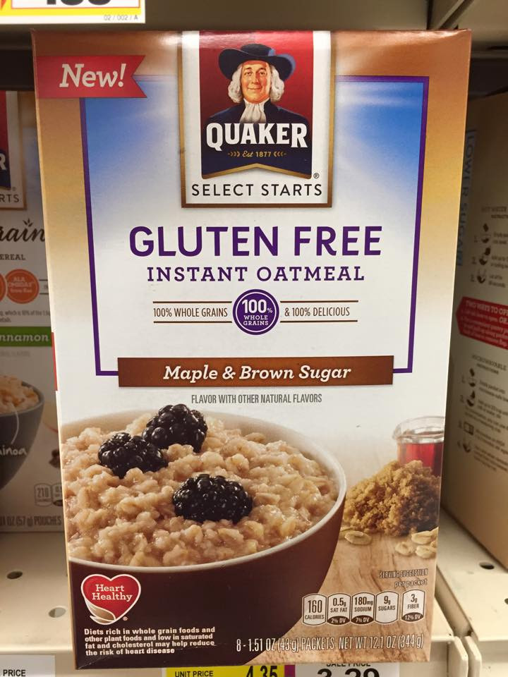 Gluten Free Quaker Oats
 New Quaker Gluten Free Instant Oatmeal Gluten Free Living