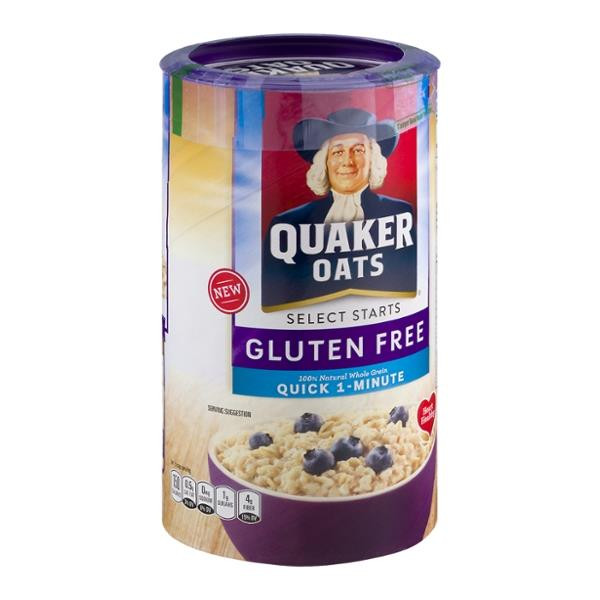 Gluten Free Quaker Oats
 Quaker Oats Gluten Free Quick 1 Minute Oats