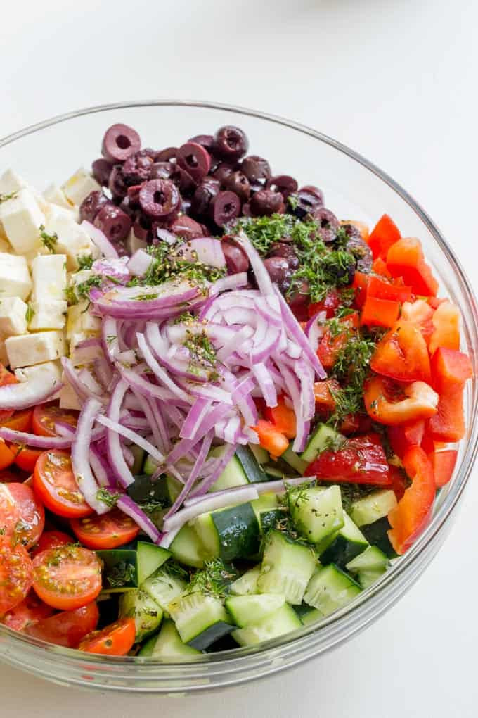 Greek Pasta Salad Recipes
 Easy Greek Pasta Salad Dinner then Dessert