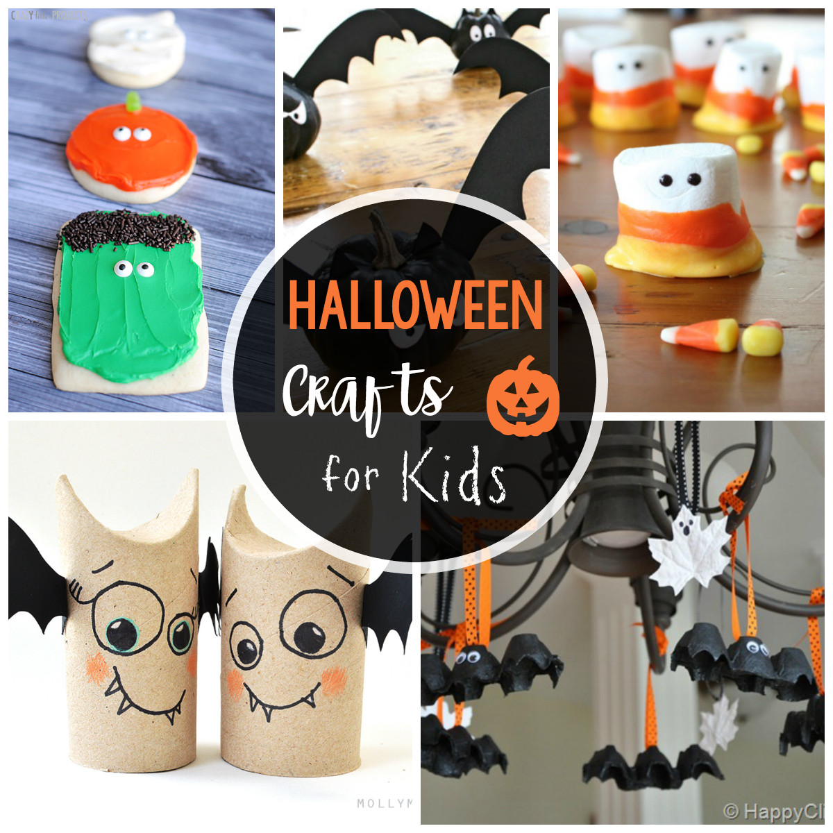 Halloween Art And Craft For Kids
 25 Cute & Easy Halloween Crafts for Kids Crazy Little