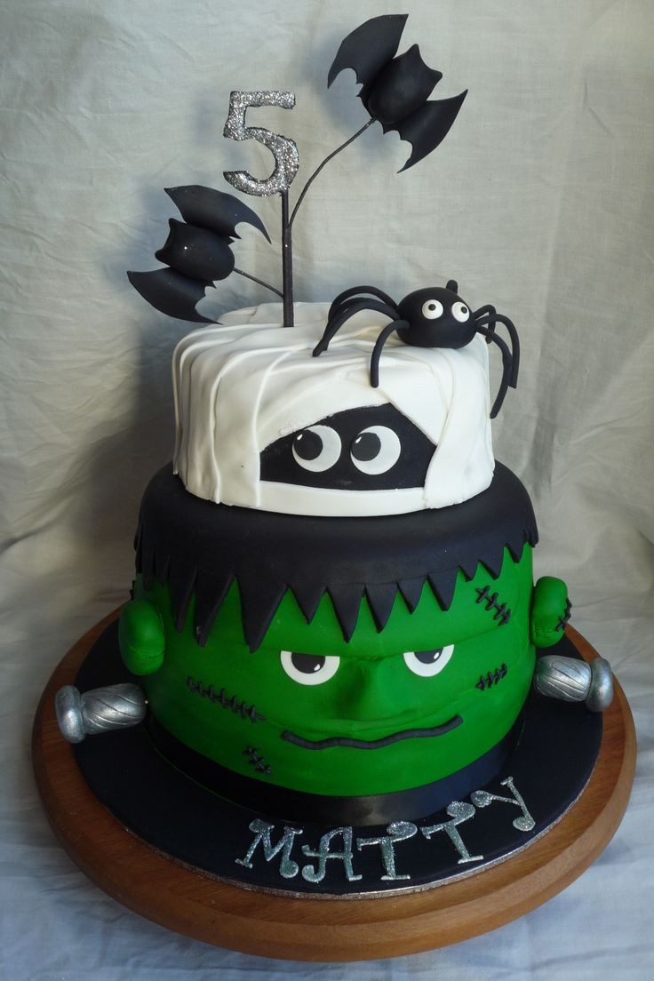 Halloween Birthday Cakes For Kids
 Children s Birthday Cakes Frankenstein & mummy cake for