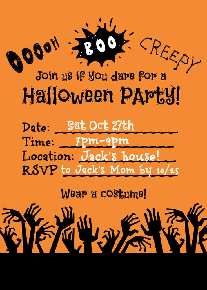 Halloween Birthday Party Invitation Ideas
 Halloween Party Ideas for Kids Mom 6