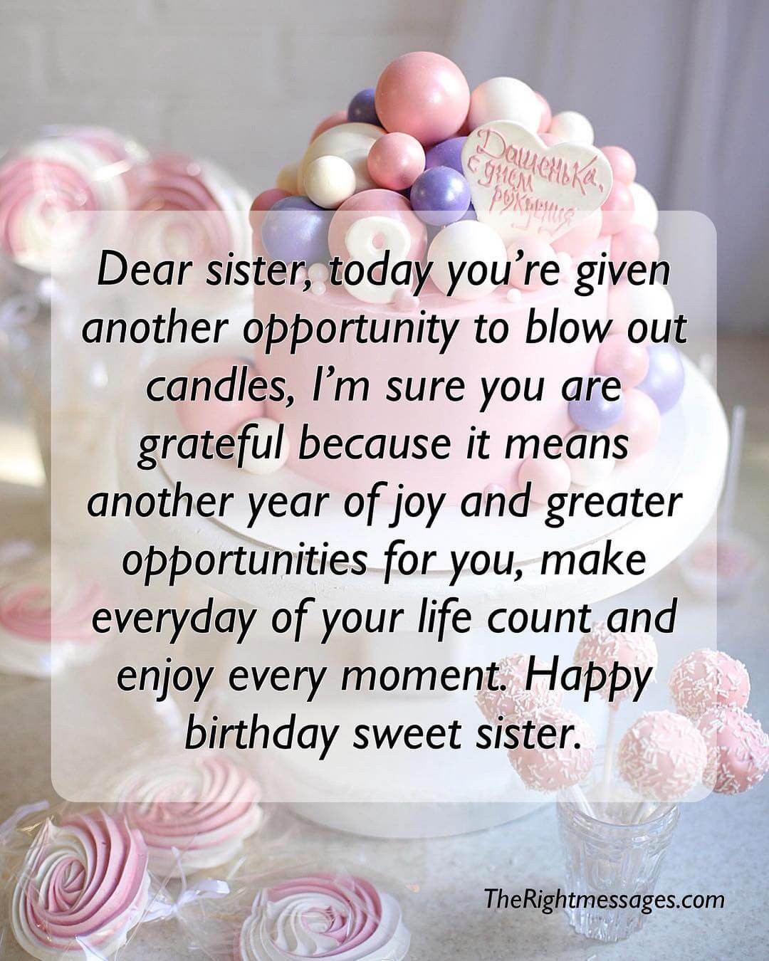 Happy Birthday Wishes To My Sister
 Short And Long Birthday Messages Wishes & Quotes For