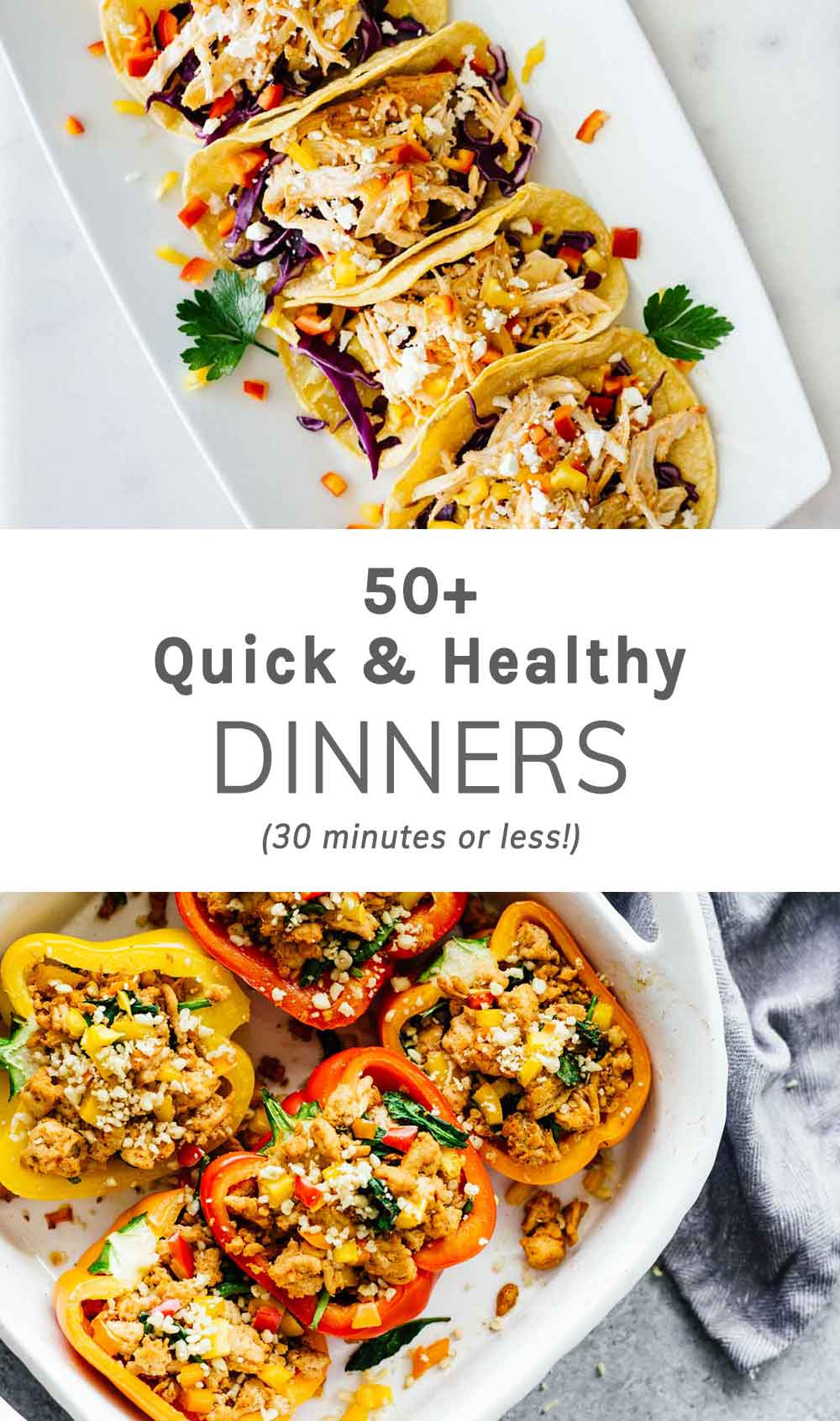 Healthy Dinner Recipes
 50 Quick Healthy Dinners 30 Minutes Less Jar Lemons