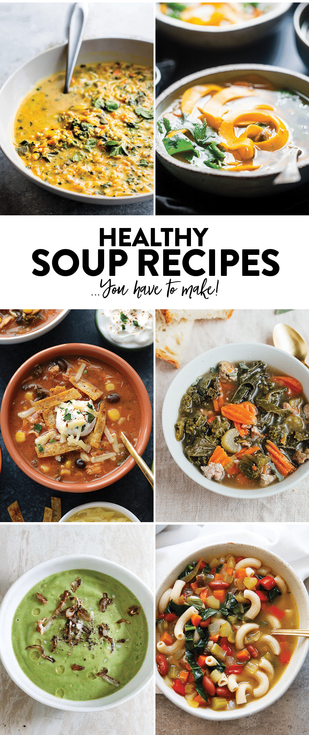 Healthy Soups To Make
 Curried Cauliflower Rice Kale Soup Paleo Vegan