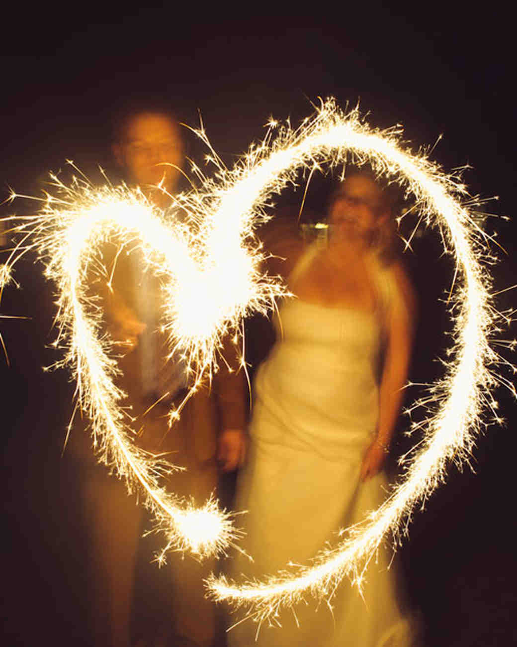 Heart Wedding Sparklers
 Amazing Fireworks and Sparklers from Real Weddings