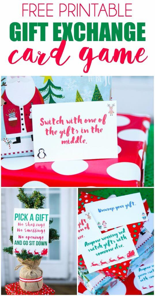 Holiday Gift Exchange Games Ideas
 Free Printable Exchange Cards for The Best Holiday Gift