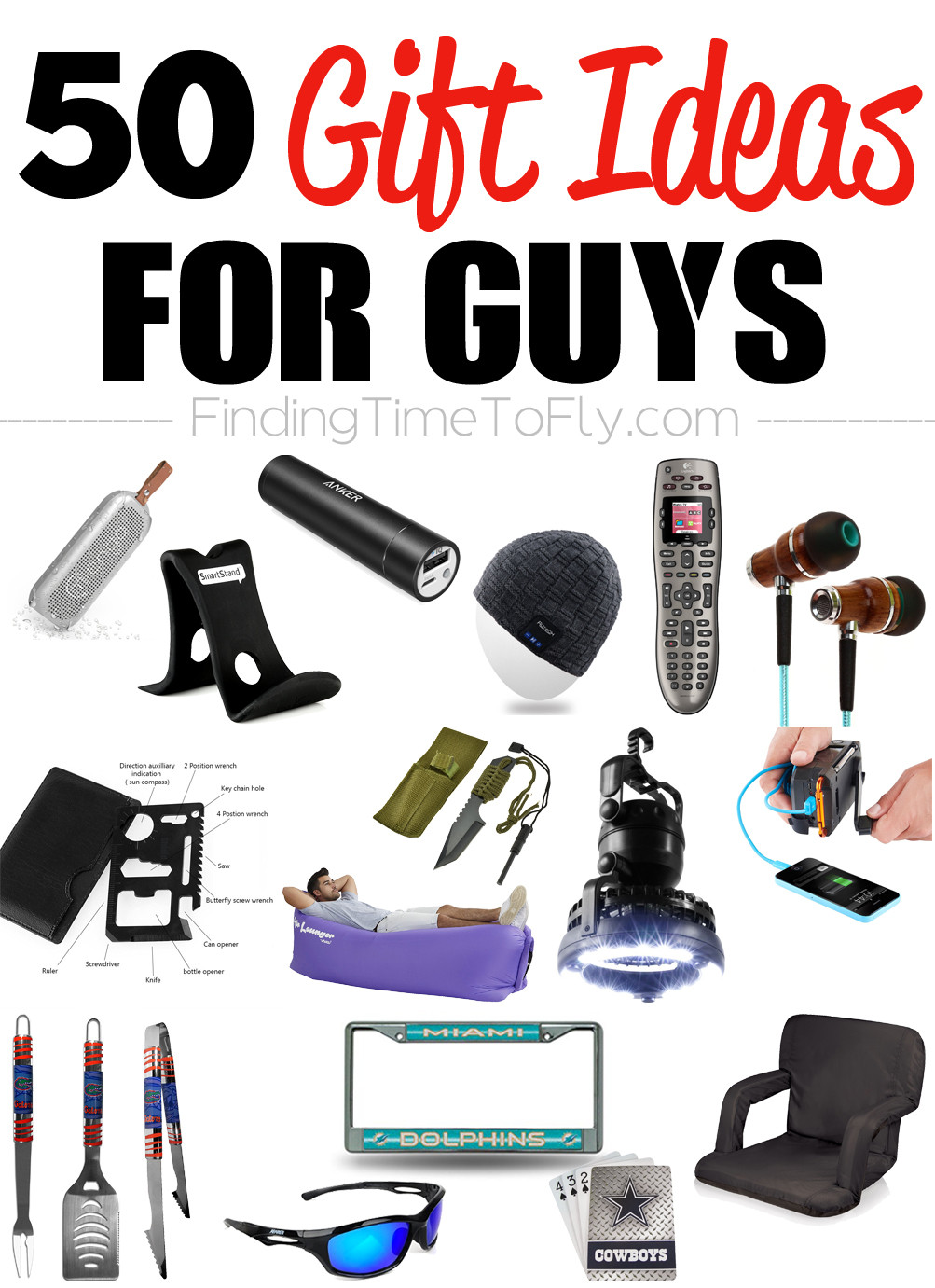 Holiday Gift Ideas For Guys
 50 Gifts for Guys for Every Occasion Finding Time To Fly