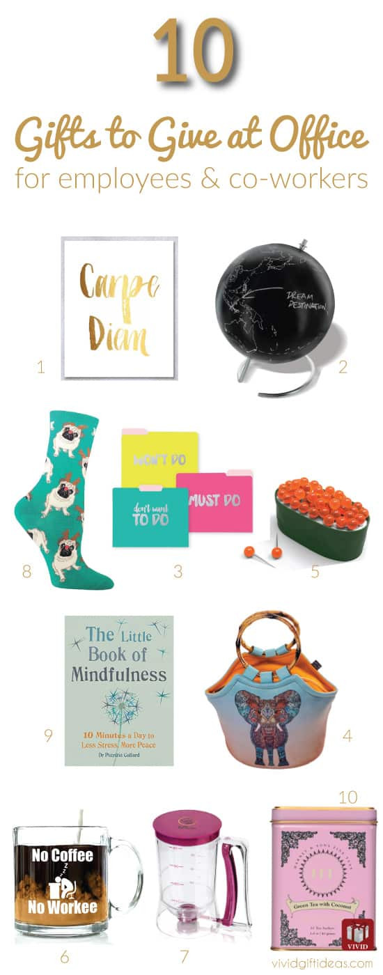 Holiday Gift Ideas For Office Staff
 Top 10 Christmas Gifts for fice Staff and Coworkers