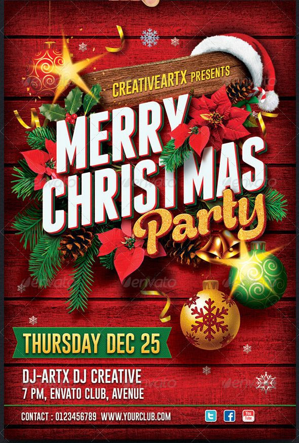 Holiday Party Flyer Ideas
 christmas flyer Google Search