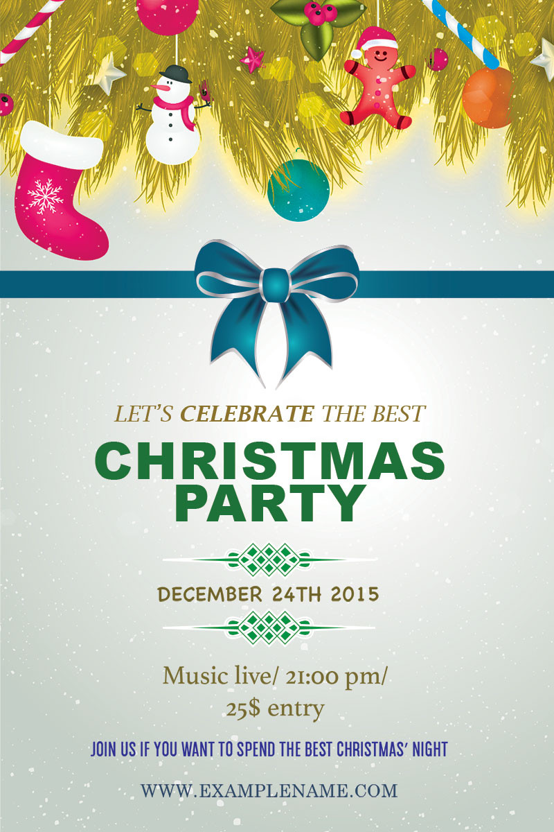 Holiday Party Flyer Ideas
 10 Christmas Party Flyers – GraphicLoads