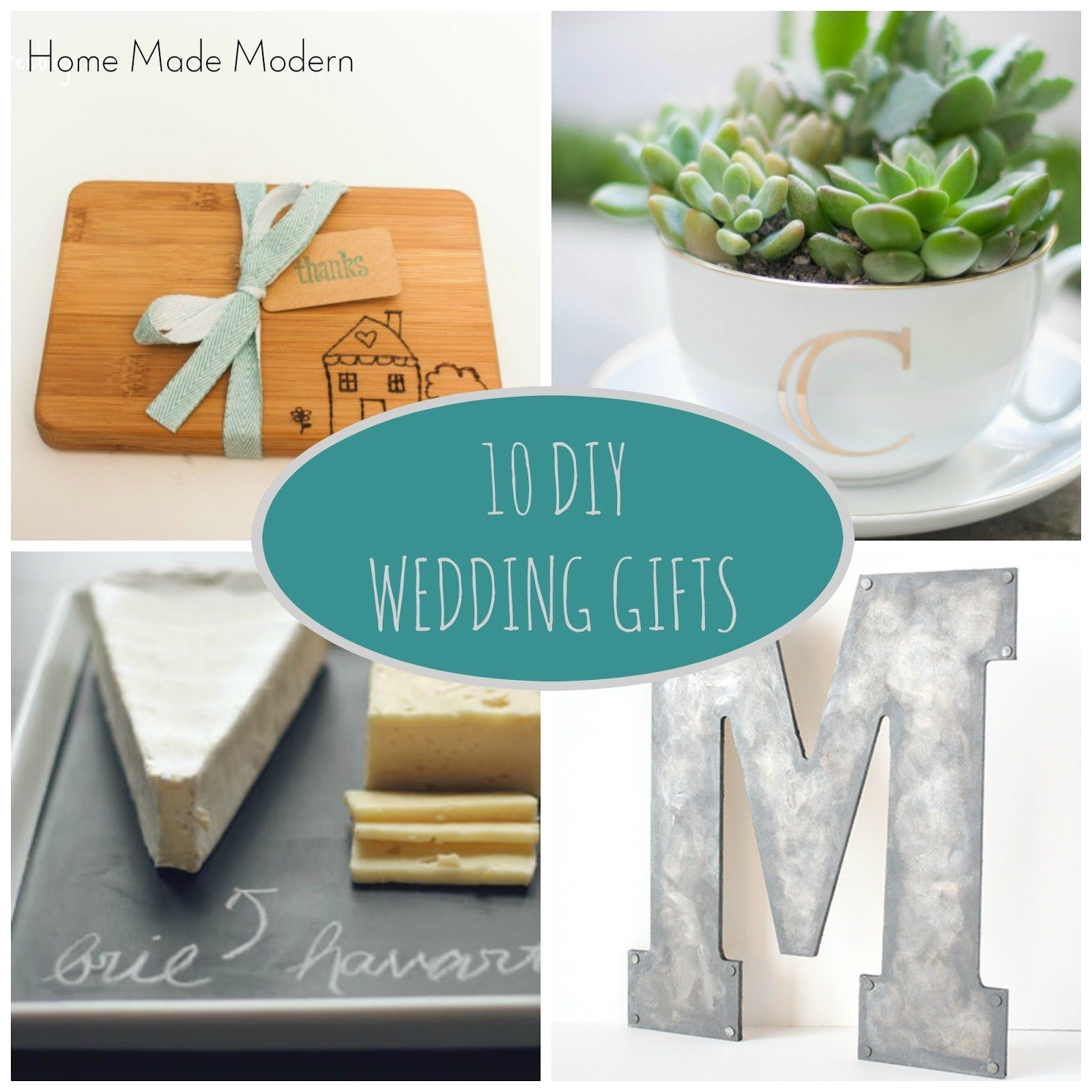 Homemade Wedding Gifts
 DIY Wedding Gifts Home Made Modern