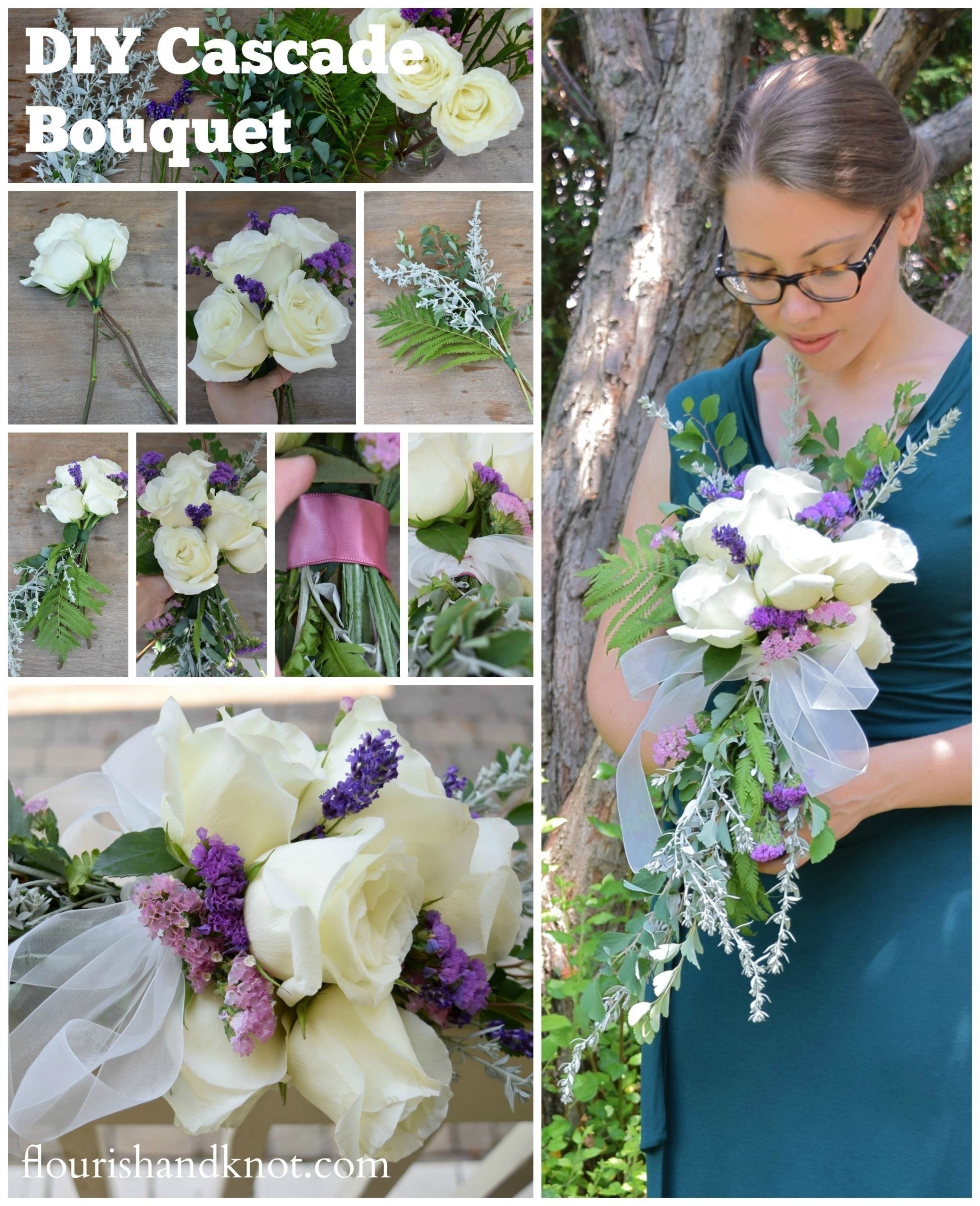 How To DIY Wedding Flowers
 DIY Cascade Bouquet · How To Make A Bouquet · Other on Cut