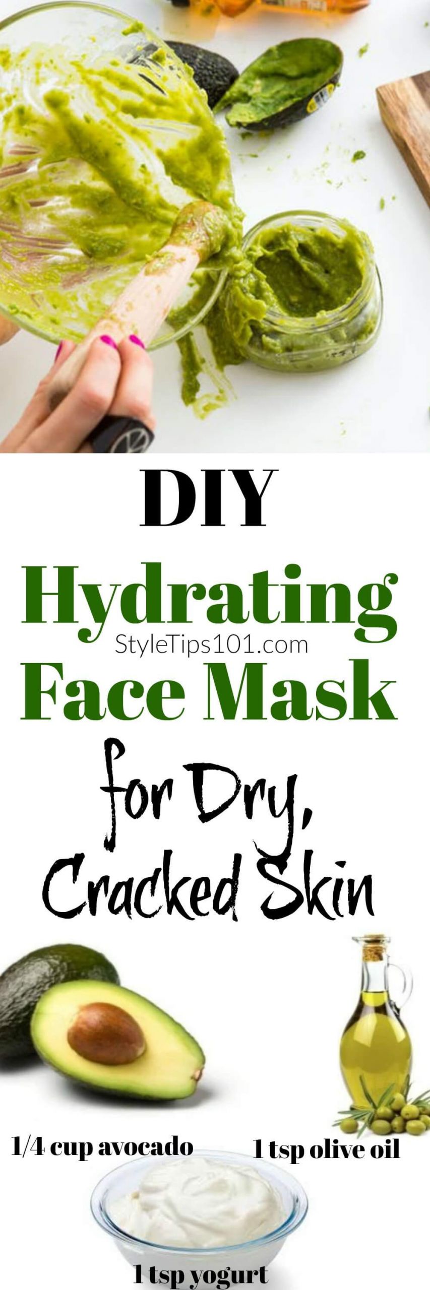 Hydrating Face Masks DIY
 DIY Hydrating Face Mask With Avocado & Yogurt