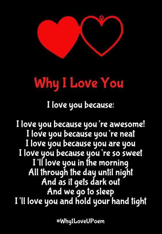 I Love You Because Quotes For Him
 Why I Love You s and for