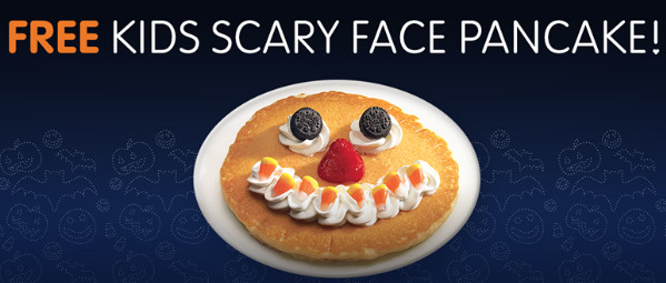 Ihop Free Pancakes Halloween
 IHOP FREE Kids Scary Face Pancake on Halloween