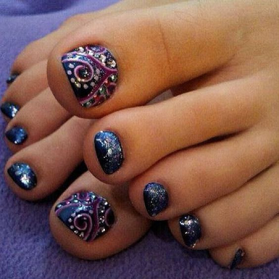 Images Of Toe Nail Designs
 Pedicures Just Got Better With These 50 Cute Toe Nail Designs