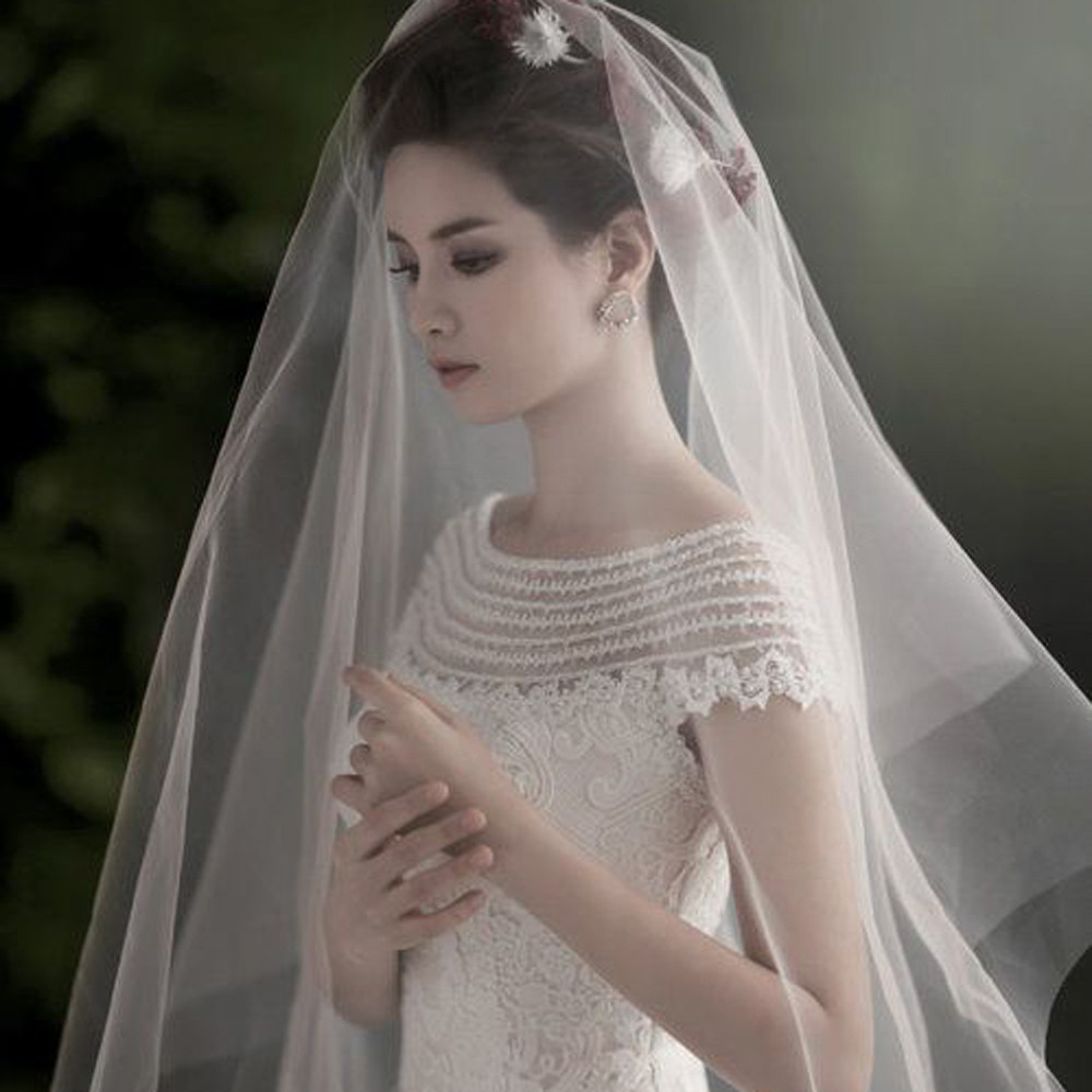 Ivory Wedding Veils For Sale
 Hot Sale 2015 In Stock one Layers White Ivory Veils