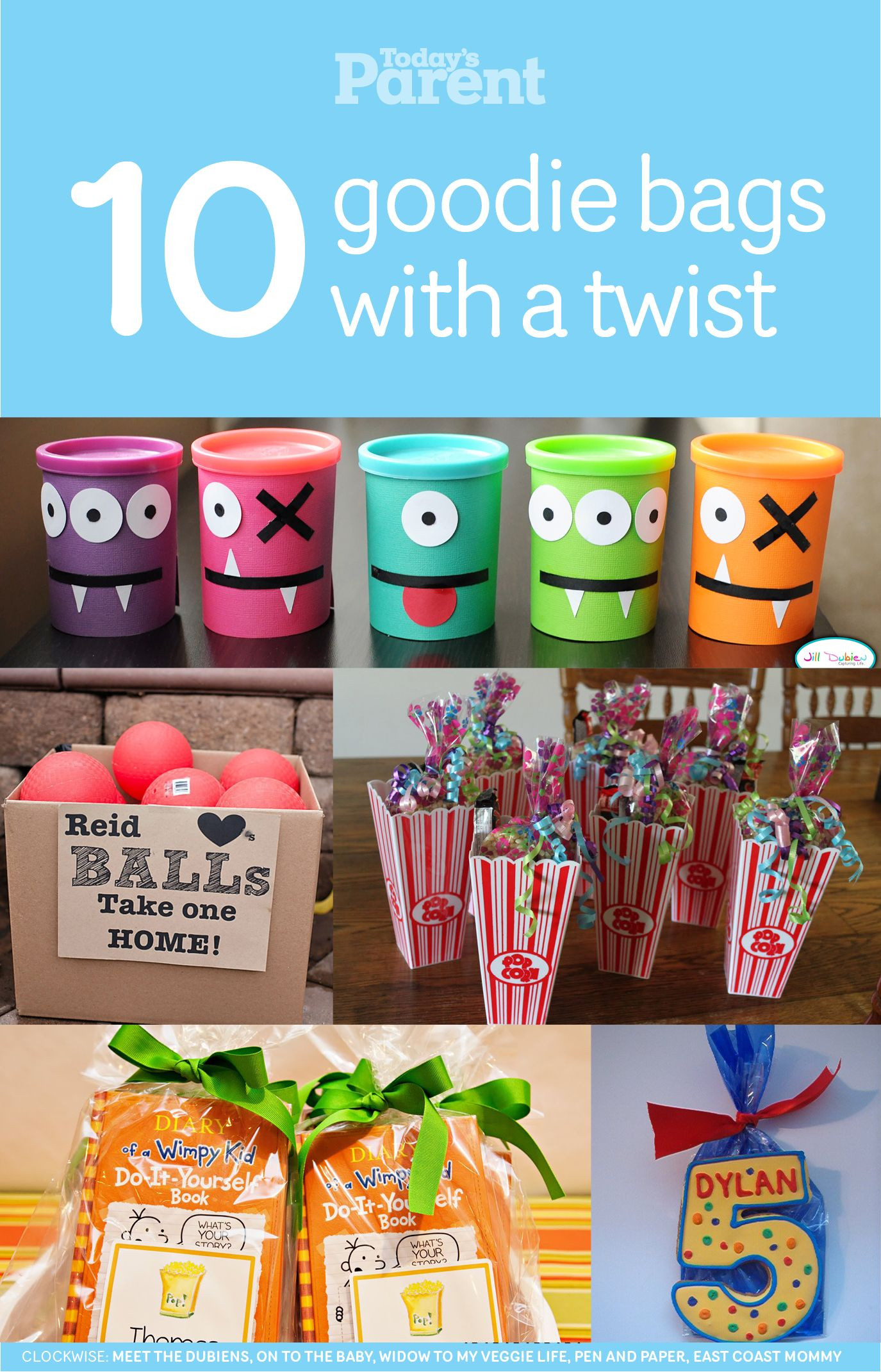 Kids Party Gift Bag Ideas
 14 goo bags with a twist