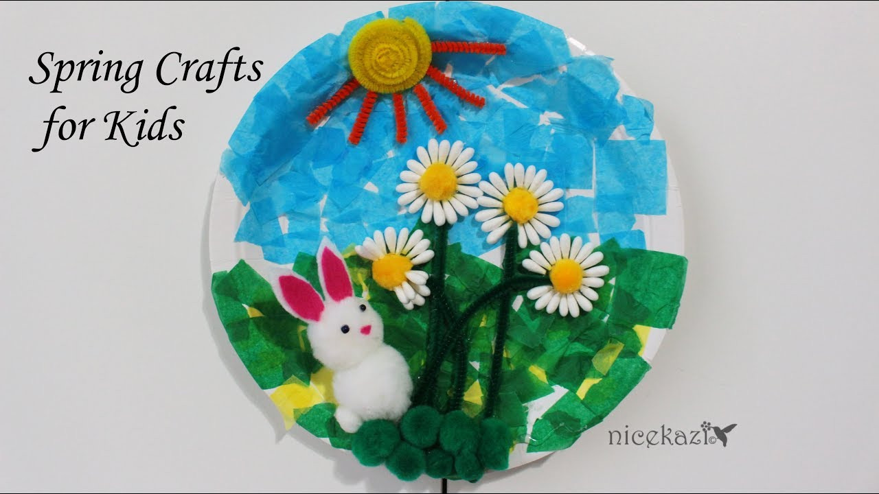 Kids Project Ideas
 How to make Spring Crafts for Kids Cute Bunny kids craft