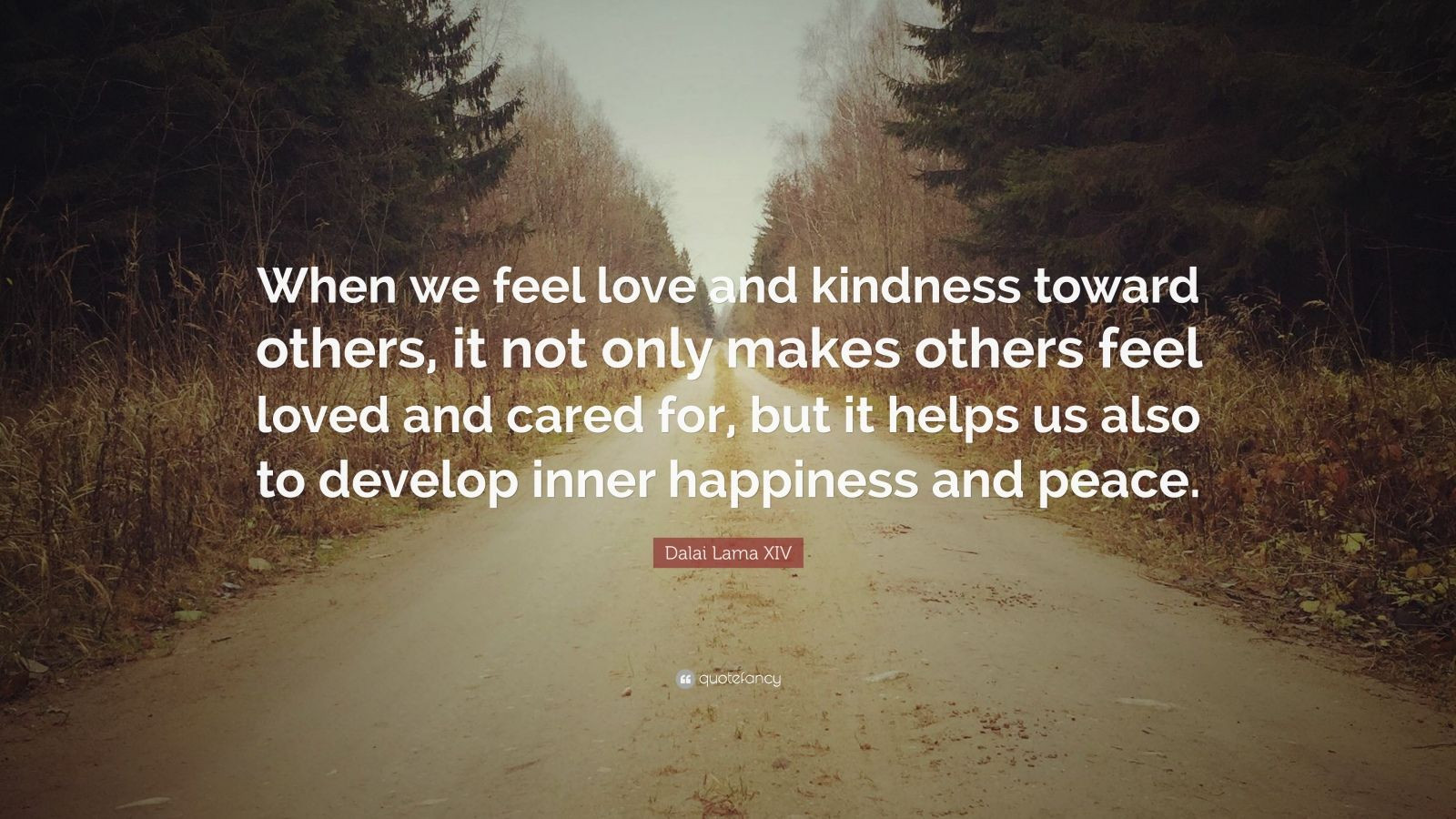 Kindness Quotes Dalai Lama
 Dalai Lama XIV Quote “When we feel love and kindness